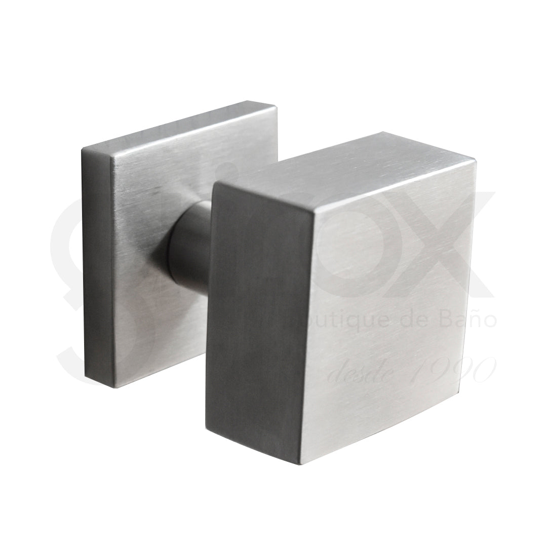 Pomo Para Puerta Fijo 50Mm Cuadrado
