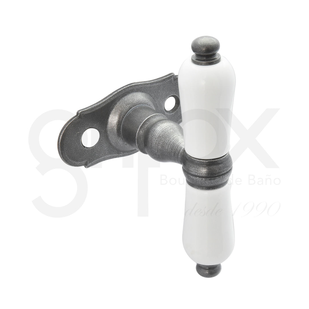 Manija Con Roseta 32X72Mm Hierro Patinado