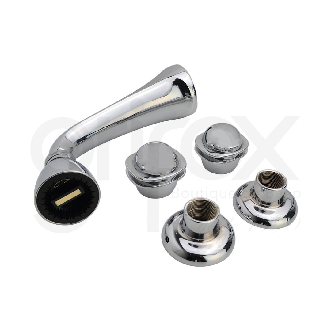 Griferia Ducha 2 Mandos Sin Salida A Tina Galaxy