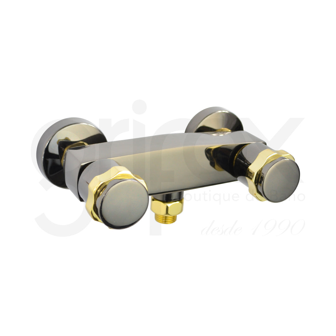 Mezclador Externo Dos Mandos Para Ducha Teléfono