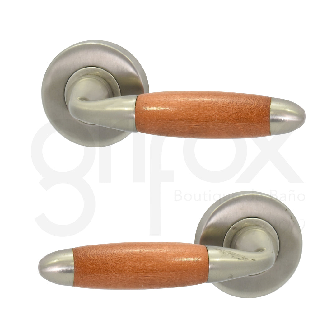 Juego Manija Madera Con Roseta