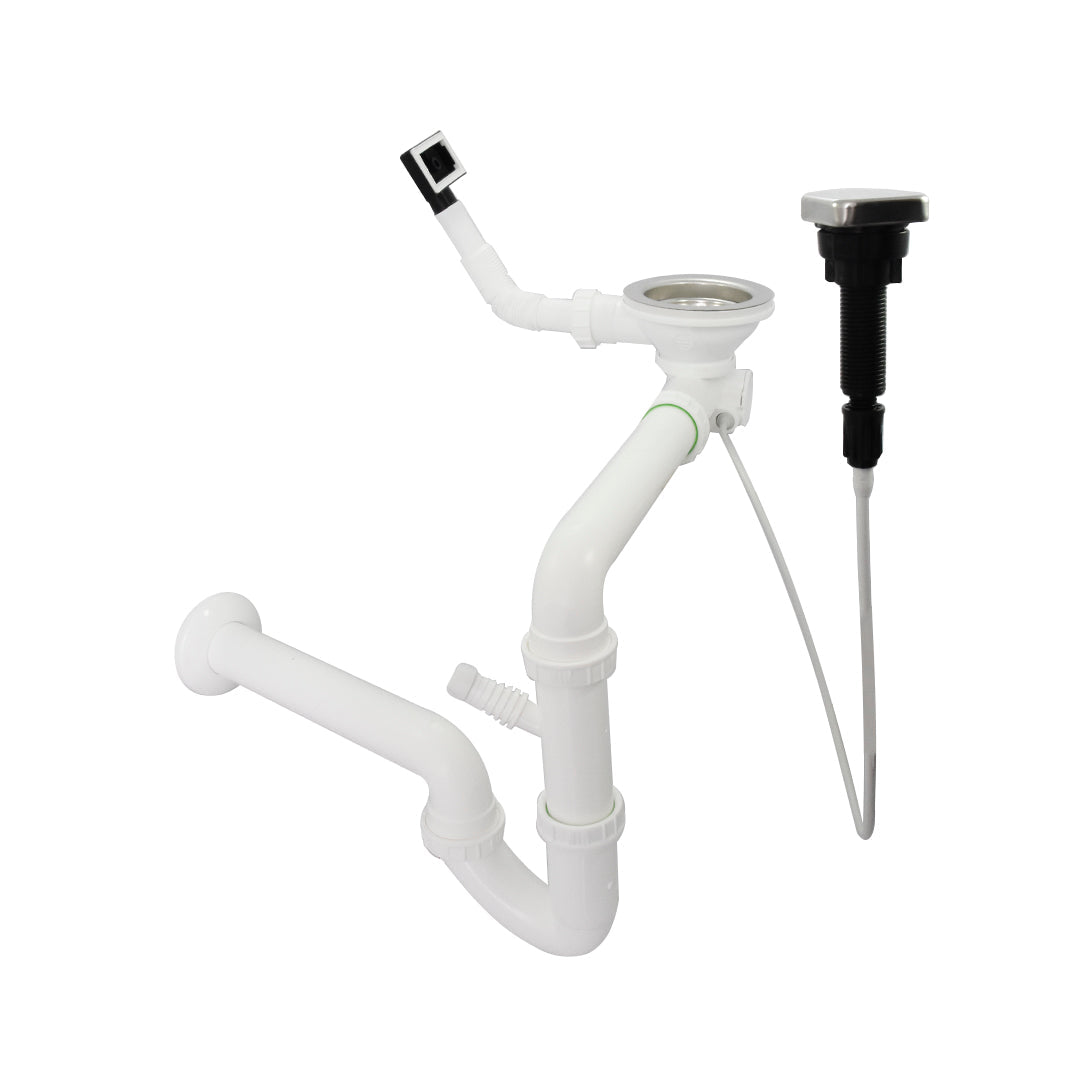 Sifón Con Válvula Automática Doble Censillo C/Rebose