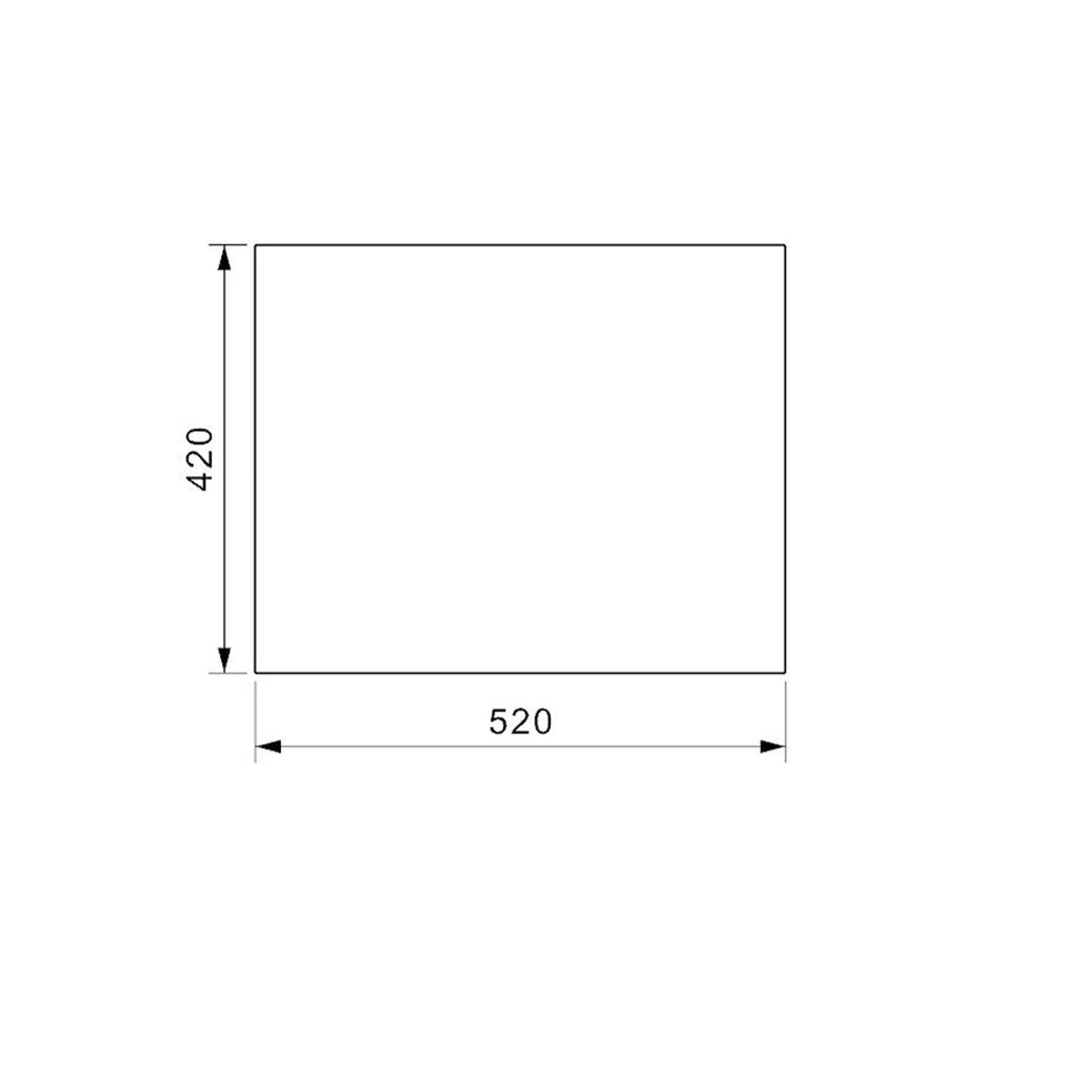 Lavaplatos Sencillo 500*440Mm
