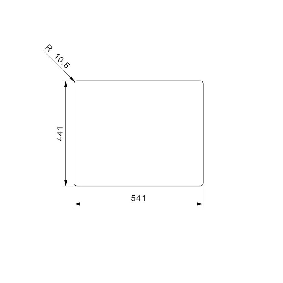 Lavaplatos Sencillo 500*440Mm