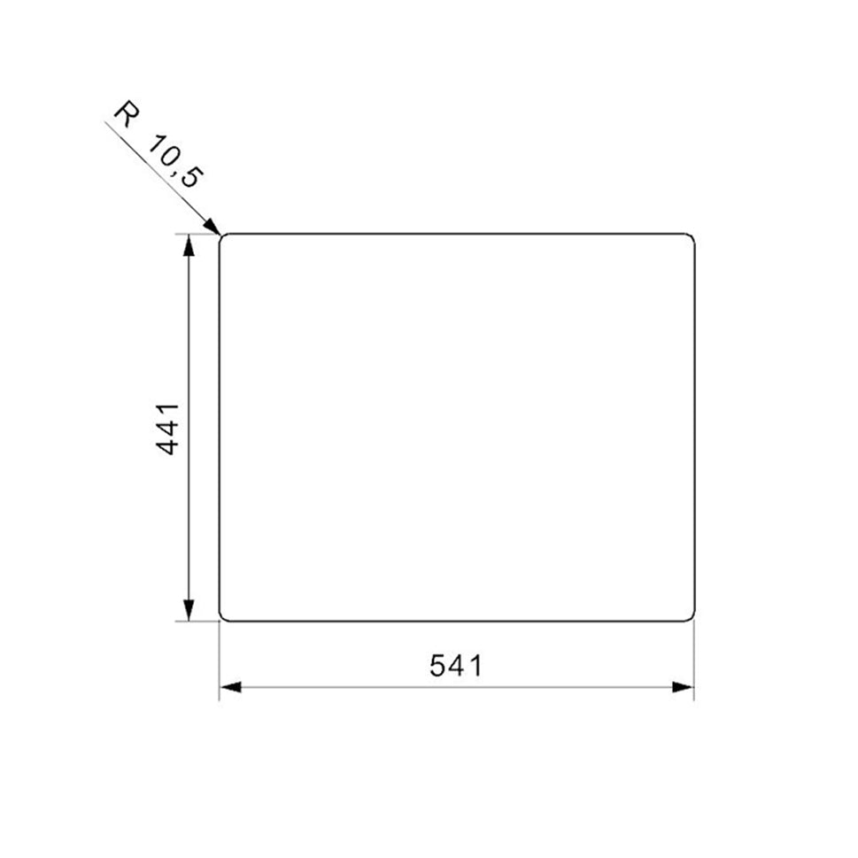 Lavaplatos Sencillo 500*440Mm