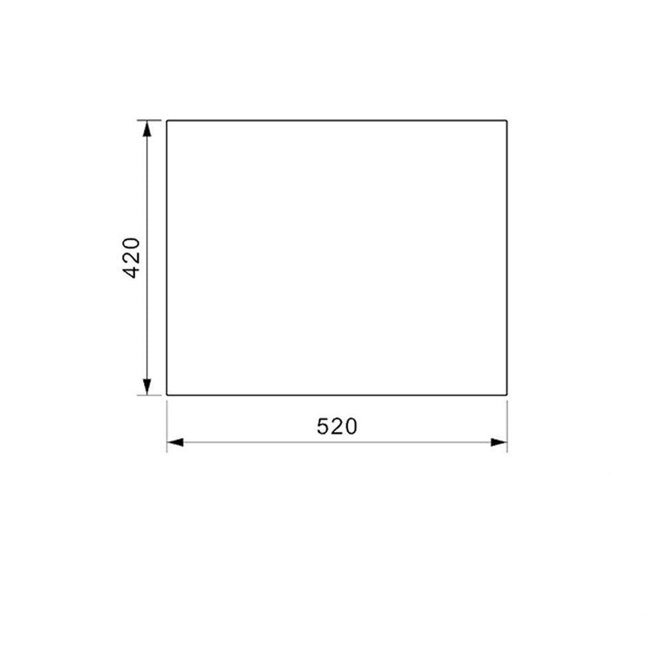 Lavaplatos Sencillo 500*440Mm