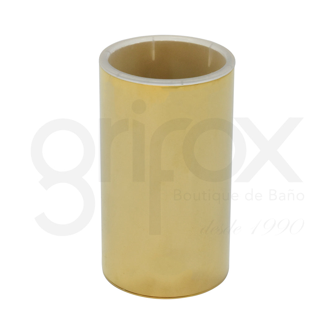 Portacepillos Redondo Cobrizado