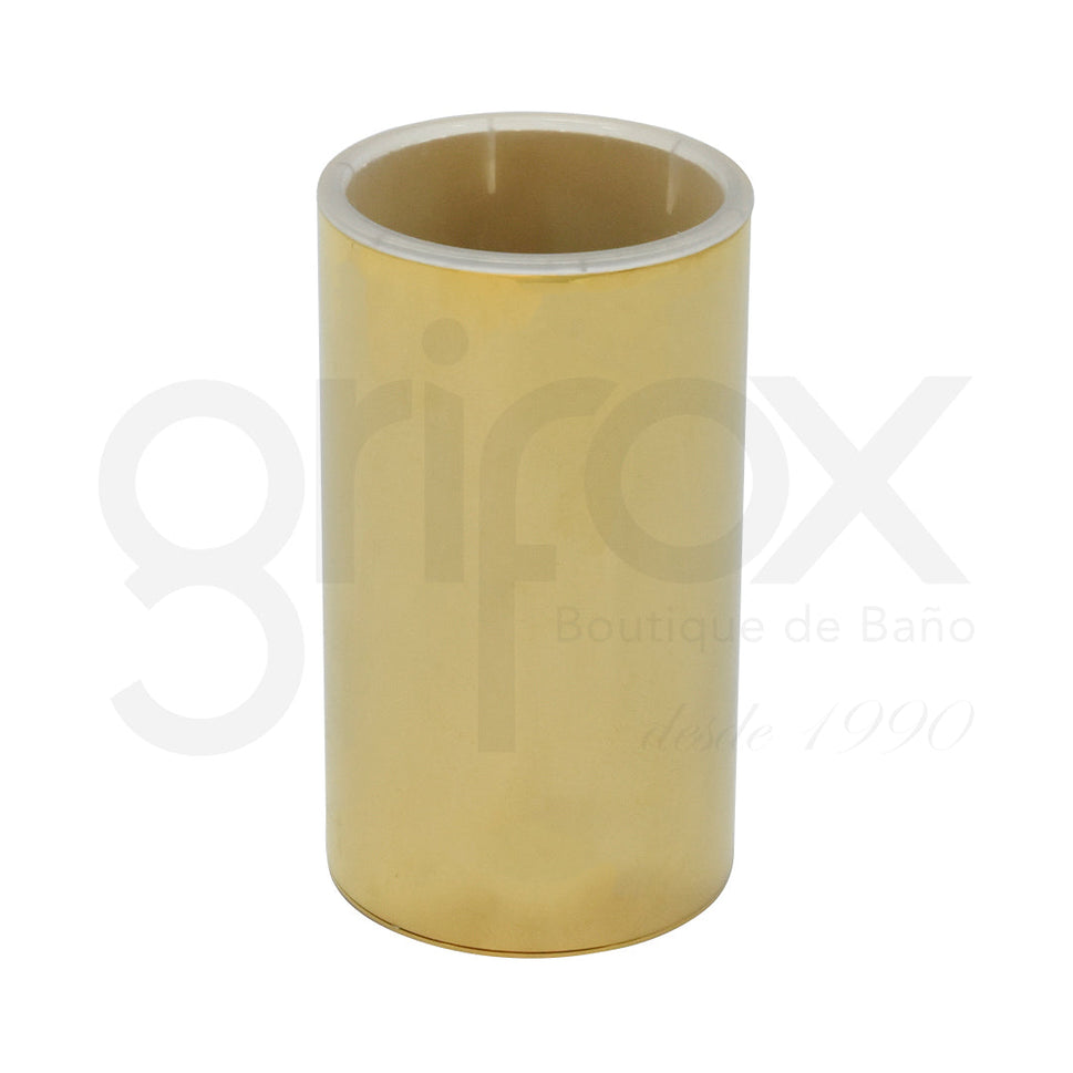 Portacepillos Redondo Cobrizado