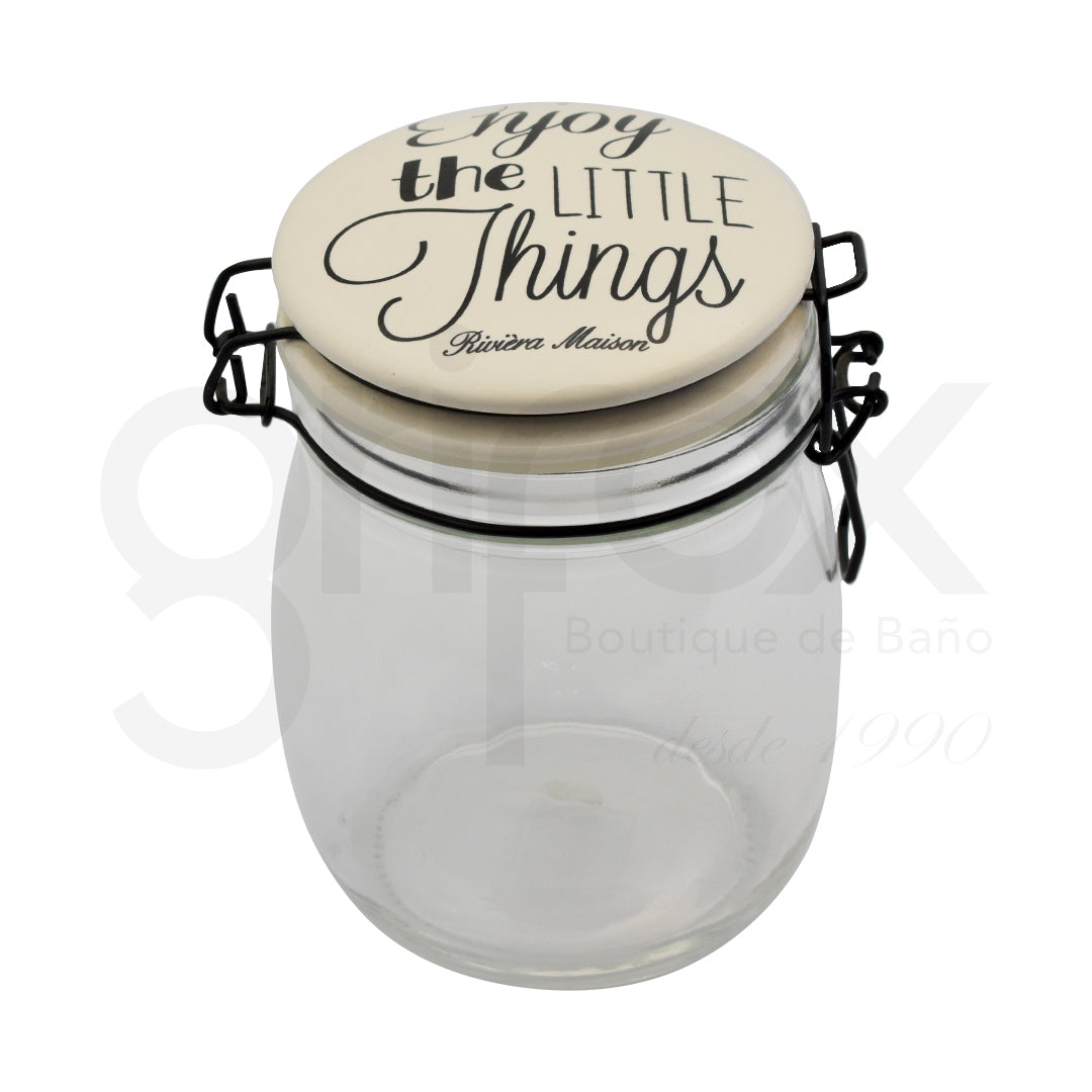 Tarro Con Tapa Vidrio