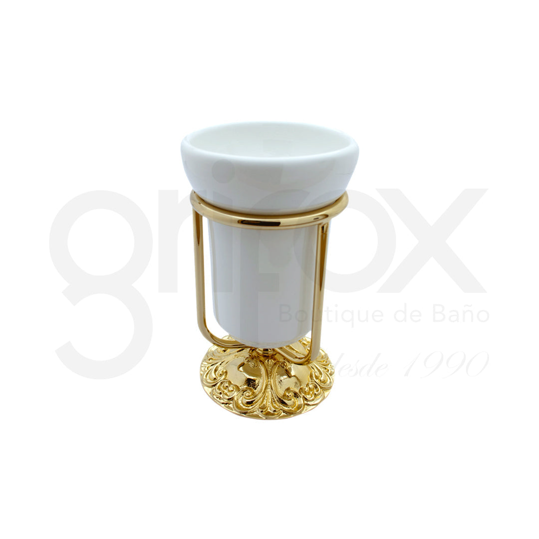 Portacepillos De Sobreponer Flora