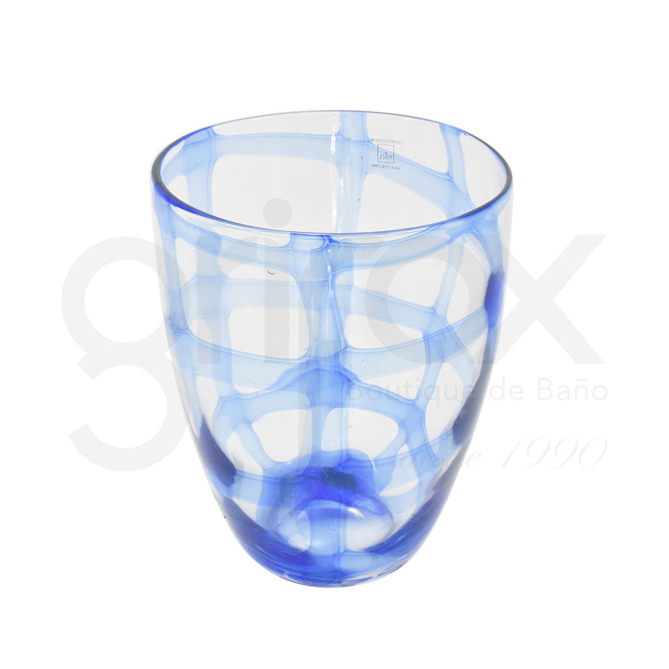 Florero Derayas Azul 23X17.5