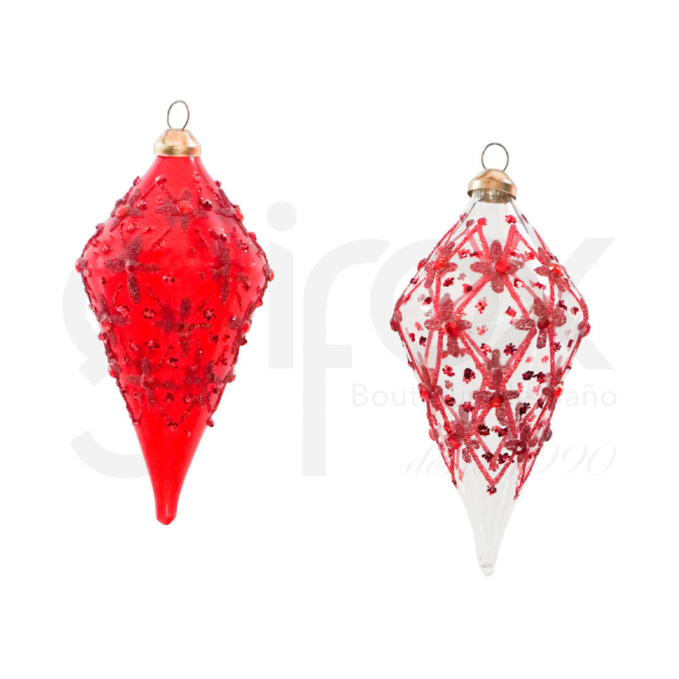 Set De Adornos Navideños X2 21Cm