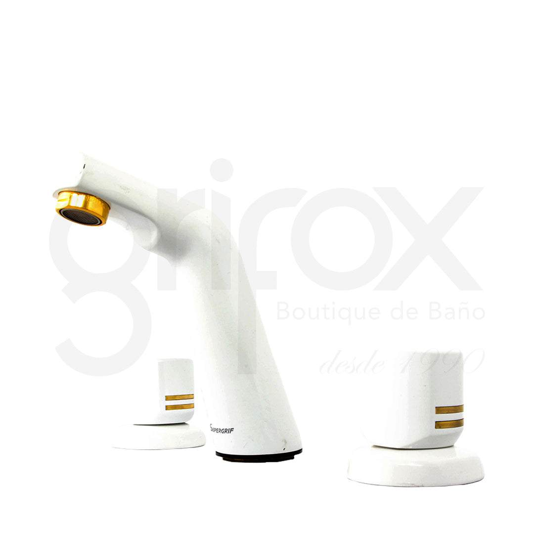 Griferia Lavamanos 8" Concord Cromo Oro