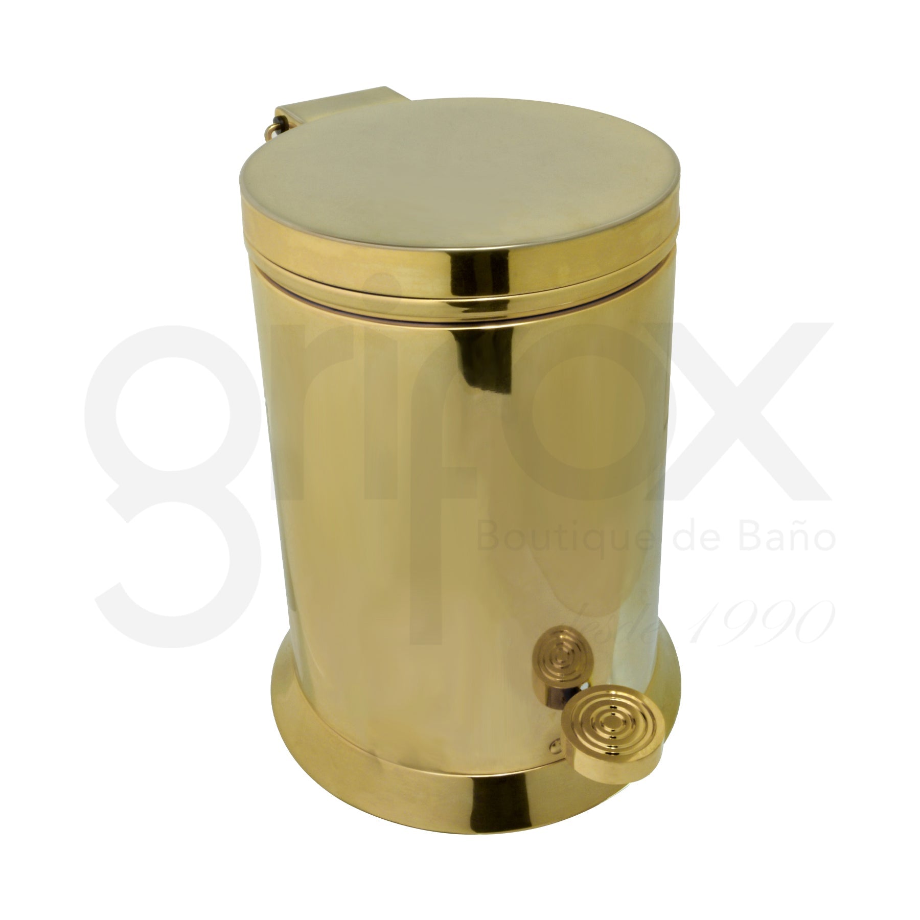 Papelera Redonda Con Tapa  Y Pedal