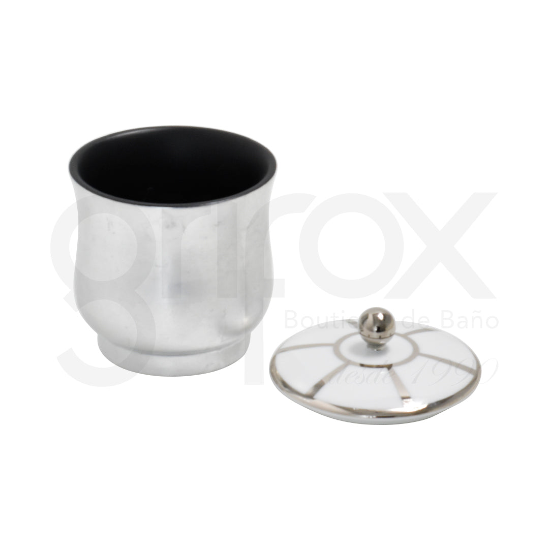 Tarro c/Tapa redondo / Pot Cromo