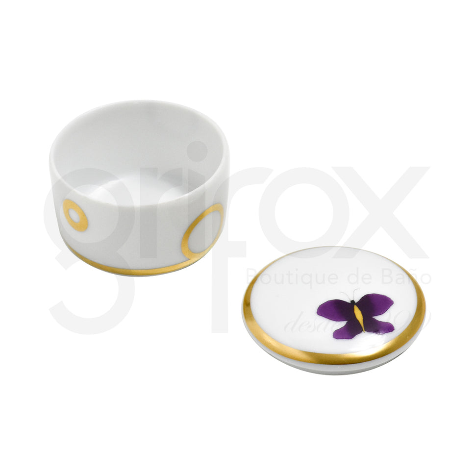 Caja Redondac/Tapa Dorado / Box