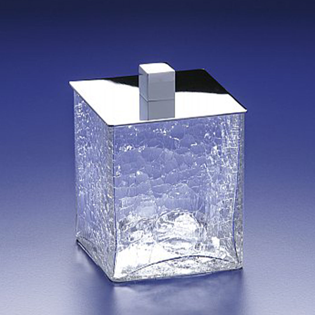 Porta Algodones Cristal Craquelado