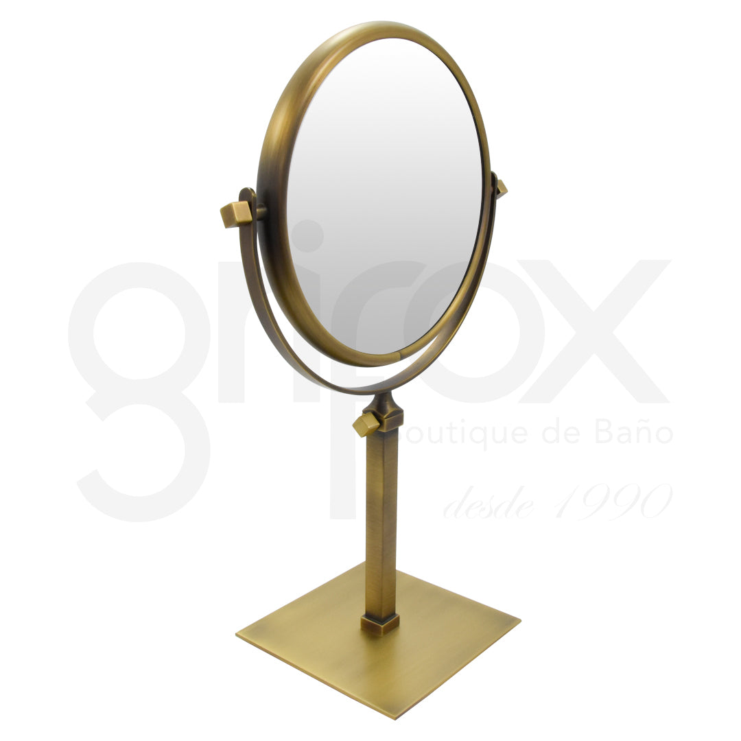 Espejo De Sobreponer 5X Oro