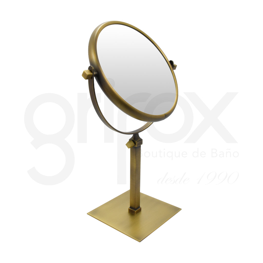 Espejo De Sobreponer 5X Oro