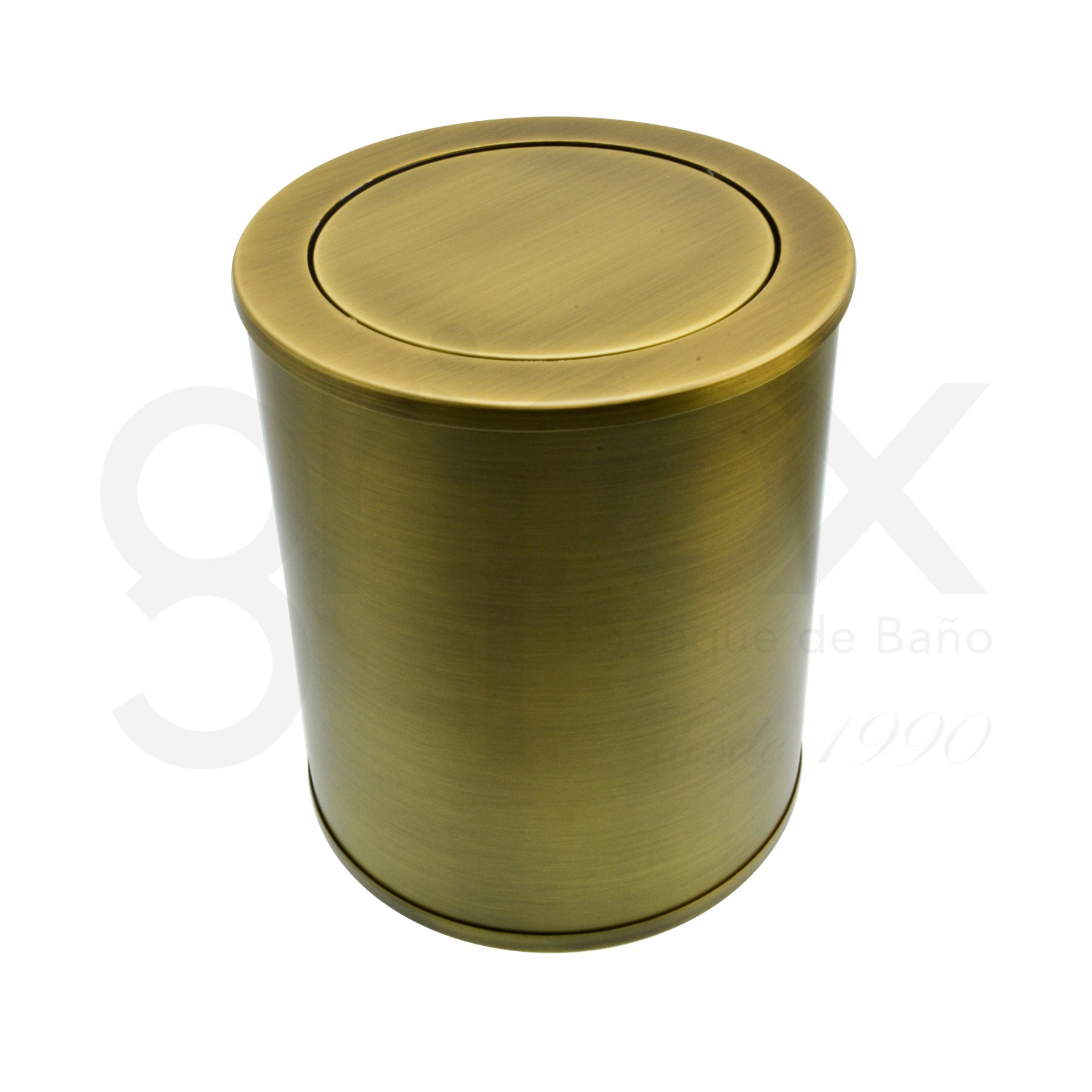 Papelera Redonda Con Tapa Vaiven