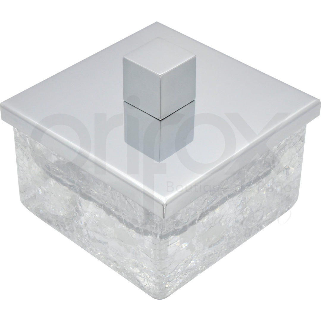 Porta Algodones Cristal