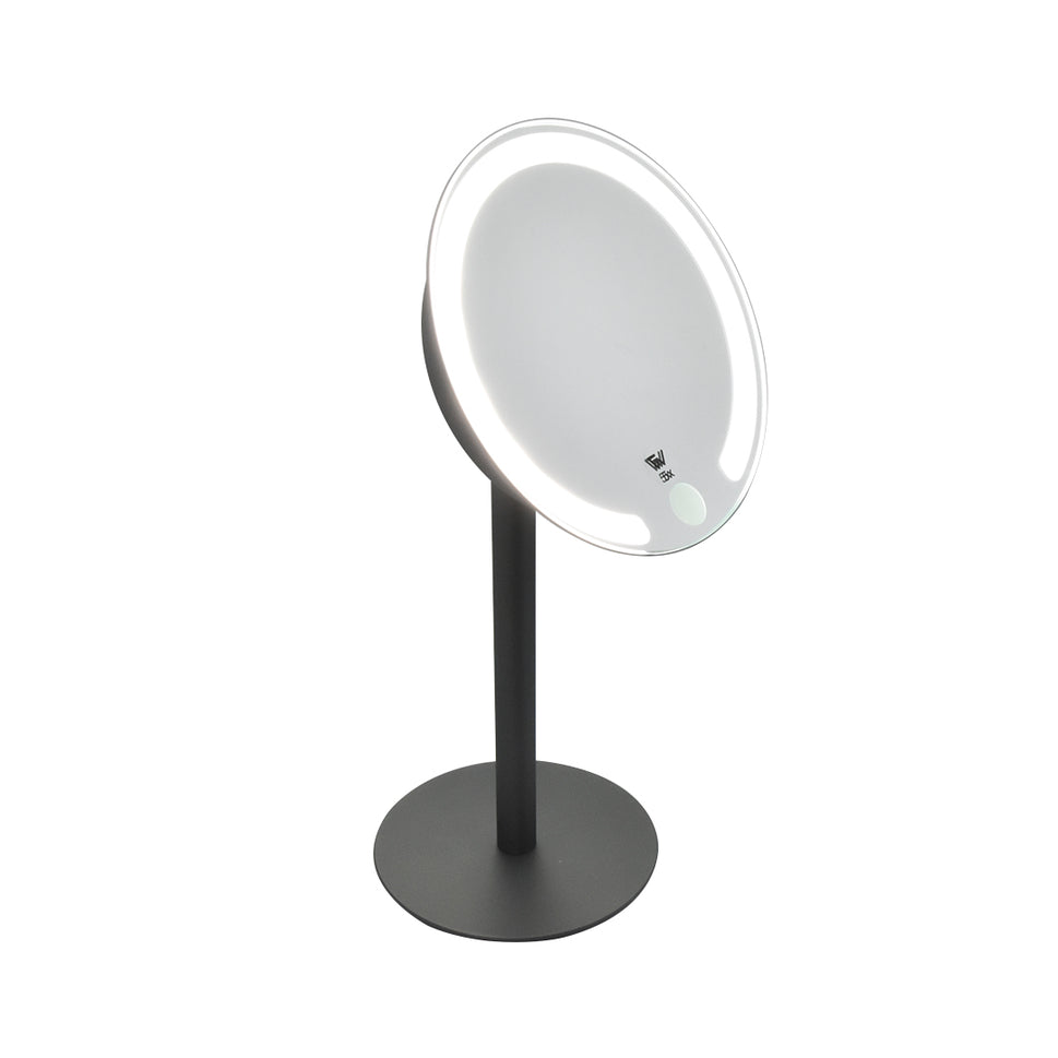 Espejo De Mesa Recargable 5X Con Luz Calida/Fría