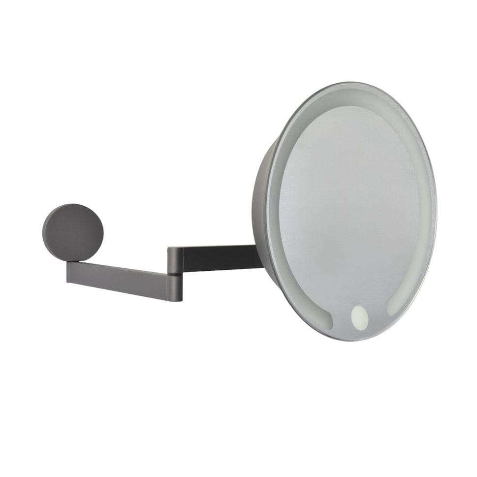 Espejo De Pared Recargable 5X Con Luz Calida/Fría