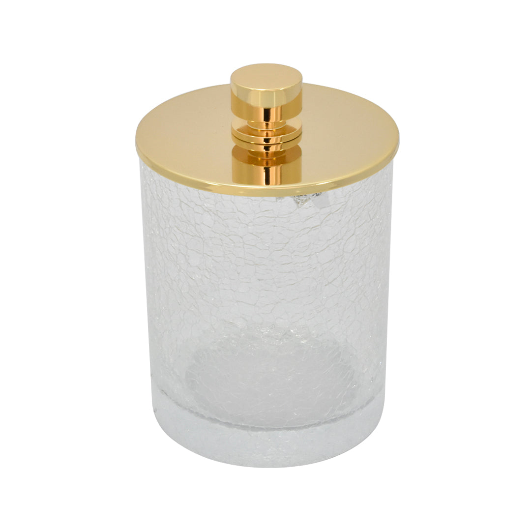 Portaalgodones 100X150Mm Cristal Craquele Oro
