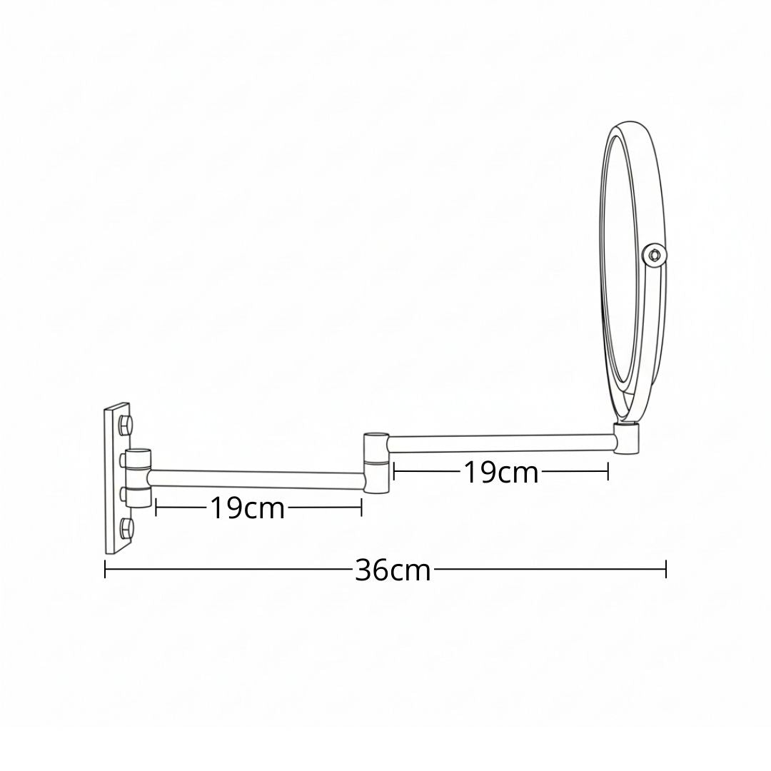 Espejo De Maquillaje 5X y 7X Pared