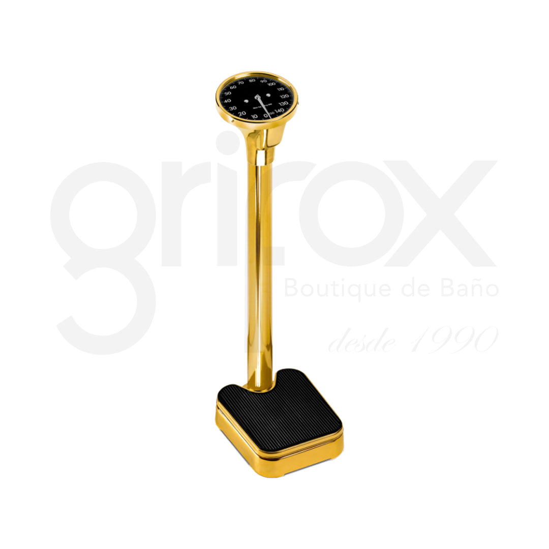 Bascula De Pedestal Dorado