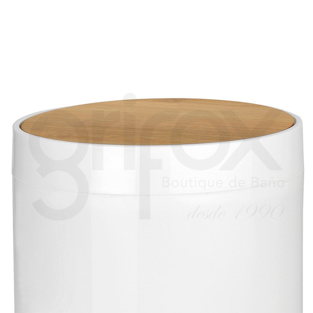 Papelera Redonda Con Tapa 3 Lt