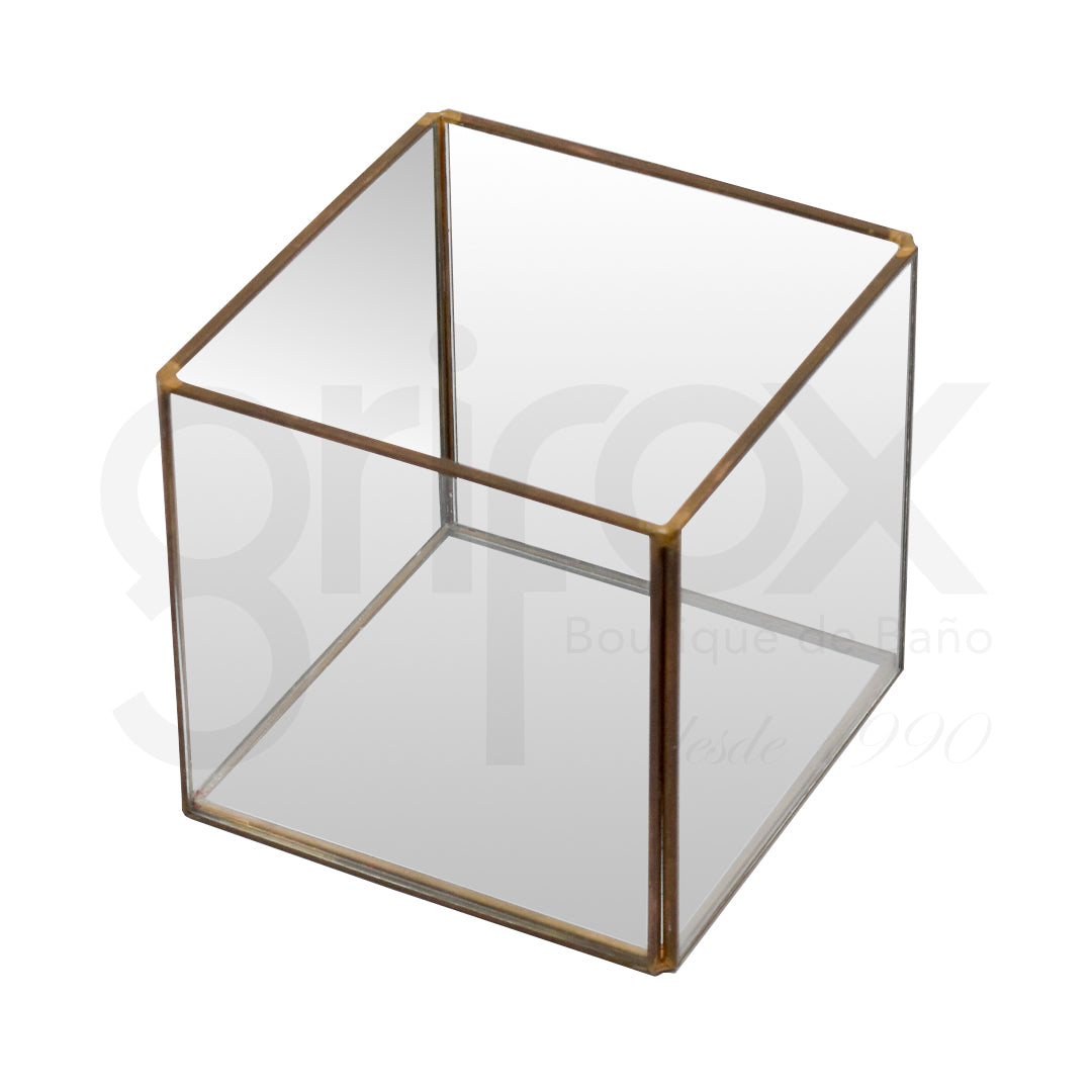 Caja De Cristal Cuadrada 12X12X12Cm
