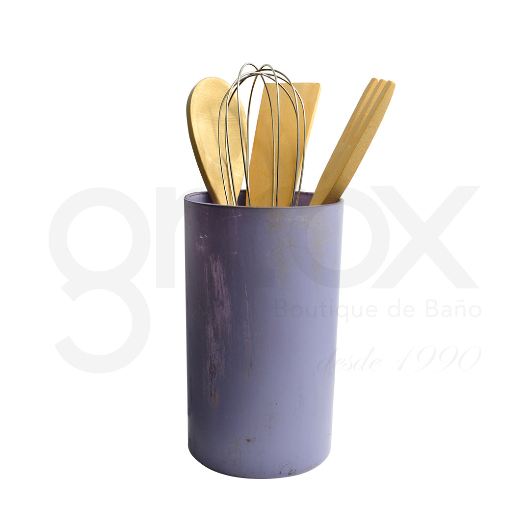 Vaso Para Utencilios De Cocina Acrilico Morado