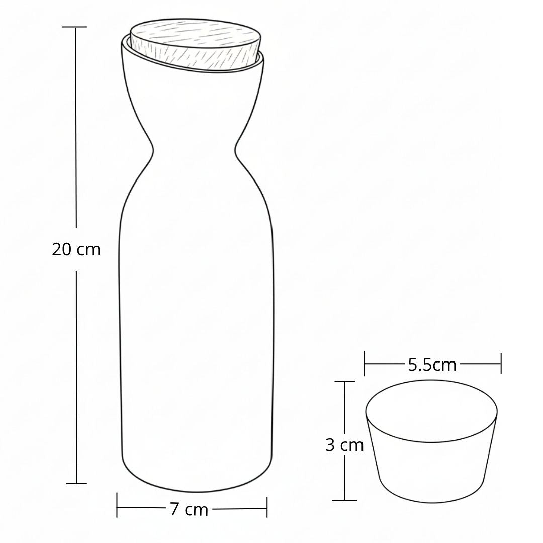 Botella Ceramica Con Tapa