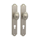 Cambiar a la imagen Juego Pomo Huevo Con Placa Yale Ca 2