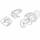 Cambiar a la imagen Cerradura Pomo Huevo De Paso 3
