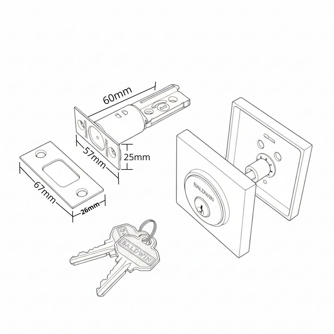 Cerrojo Llave Mariposa