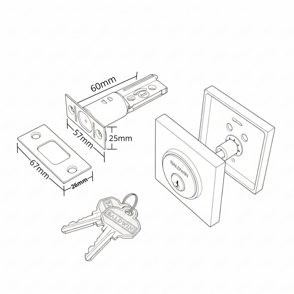 Cerrojo Llave Mariposa
