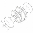 Cambiar a la imagen Cerradura Dummy Plana 3