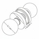 Cambiar a la imagen Cerradura Pomo Dummy 3