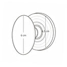 Cambiar a la imagen Cerradura Pomo Huevo Dummy 2