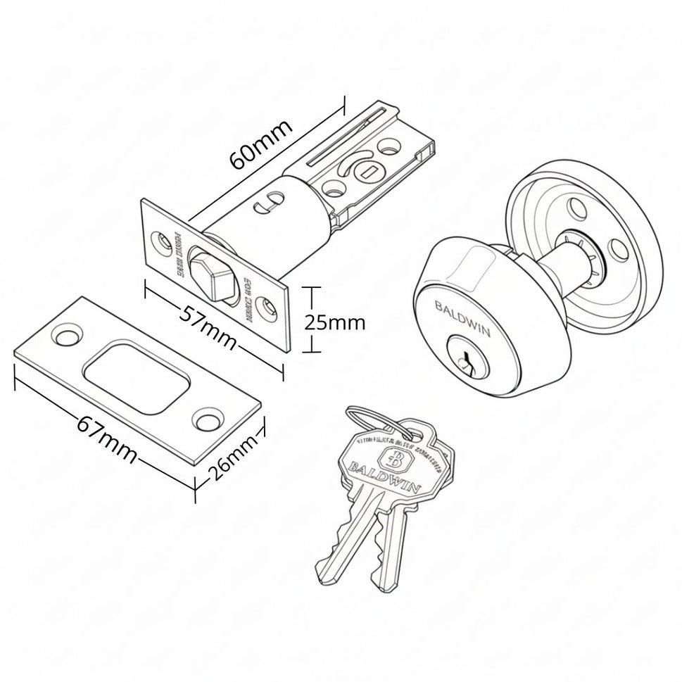 Cerrojo Llave Mariposa