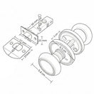 Cambiar a la imagen Cerradura Pomo De Privacidad 3