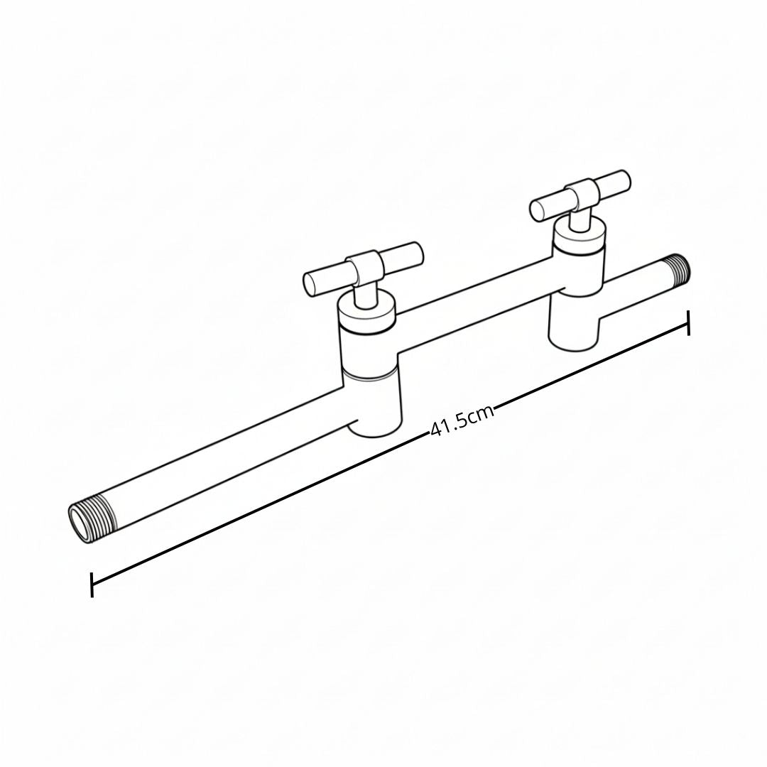 Tubo A Pared O A Techo 16" Oro Litze