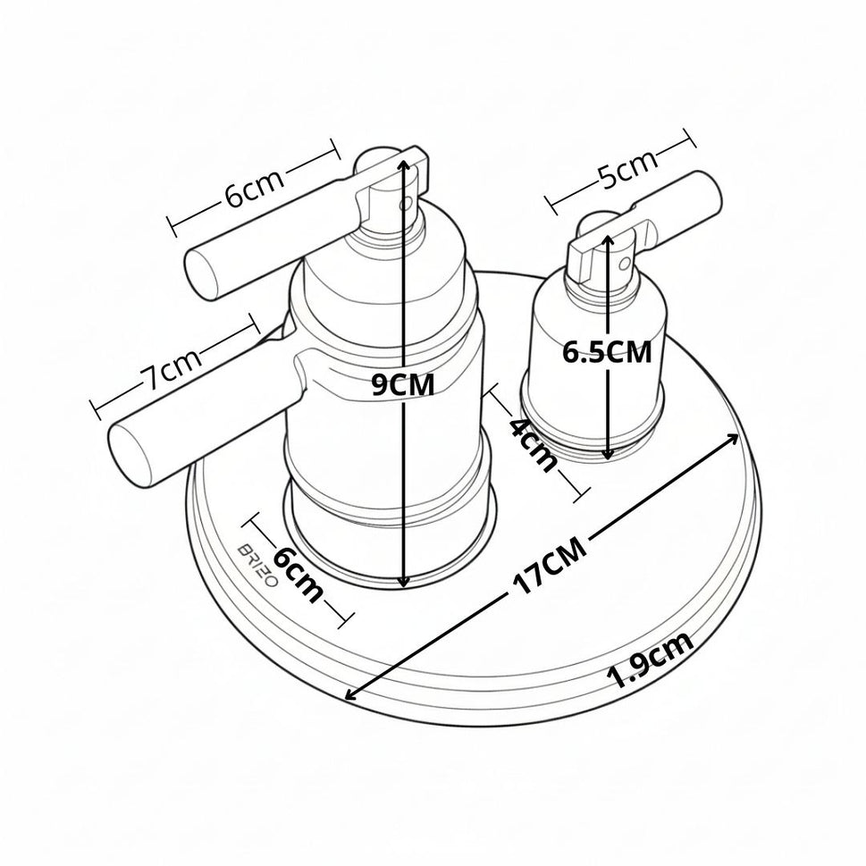 Mezclador De Ducha Termostatico 3 Salidas 6Funciones