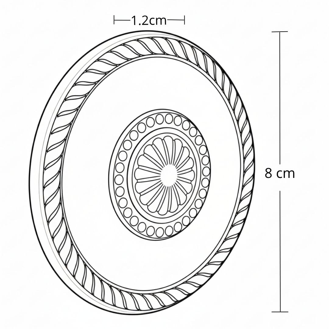 Roseton Milano 8Cm Grande