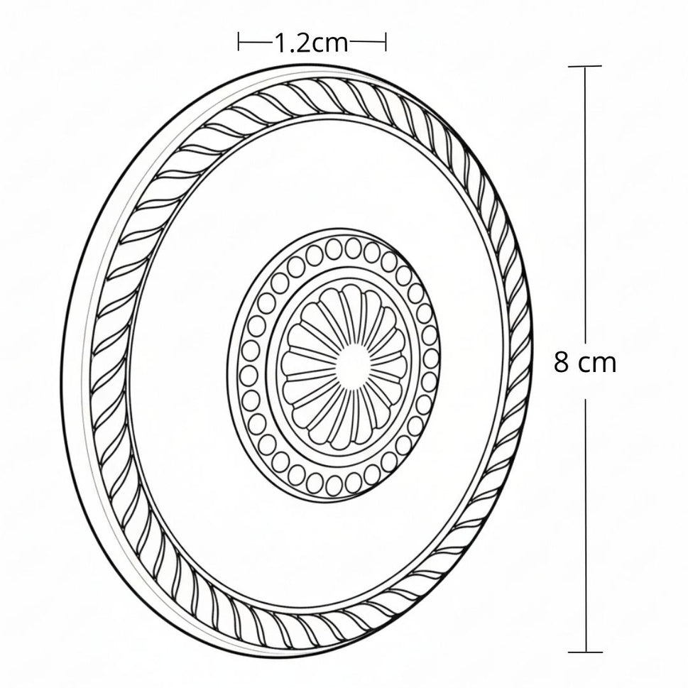 Roseton Milano 8Cm Grande