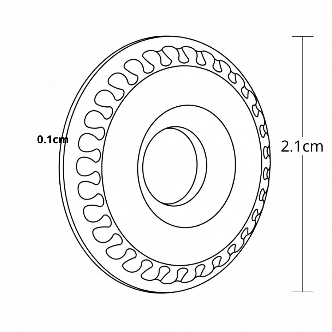 Placa Base Para Boton Oscuro