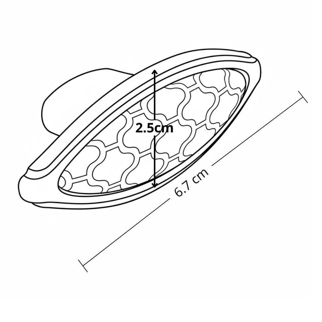 Boton 69Mm Plata Decorado Cosmopolitan