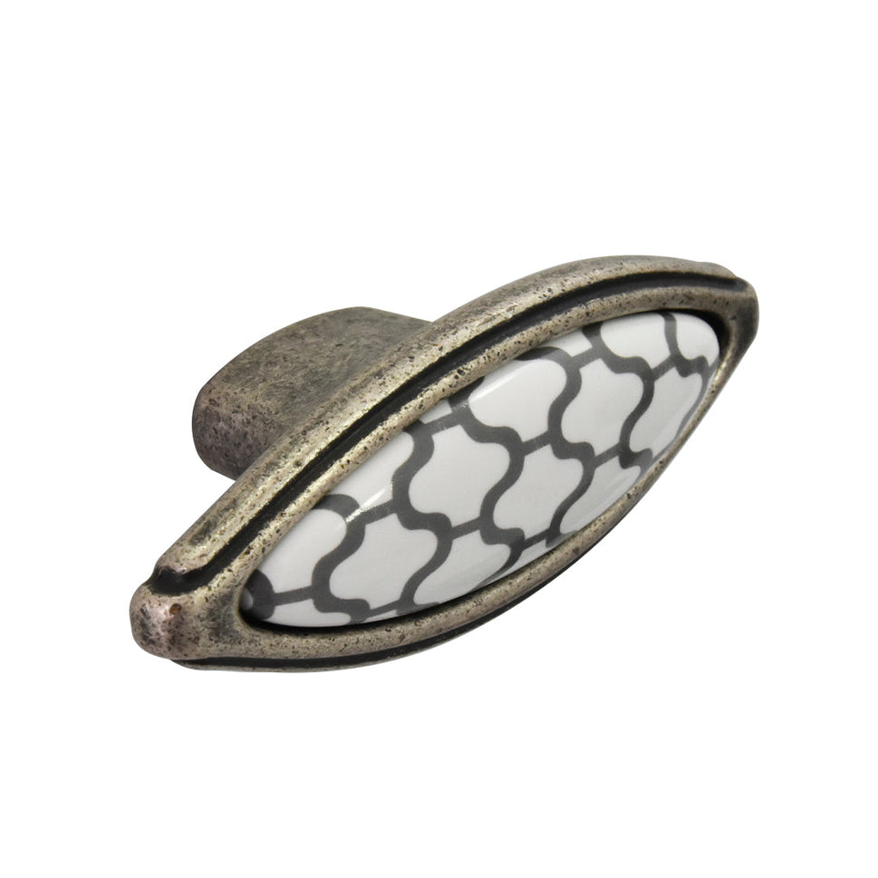 Boton 69Mm Plata Decorado Cosmopolitan